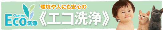 環境や人にも安心のエアコンクリーニング《エコ洗浄》
